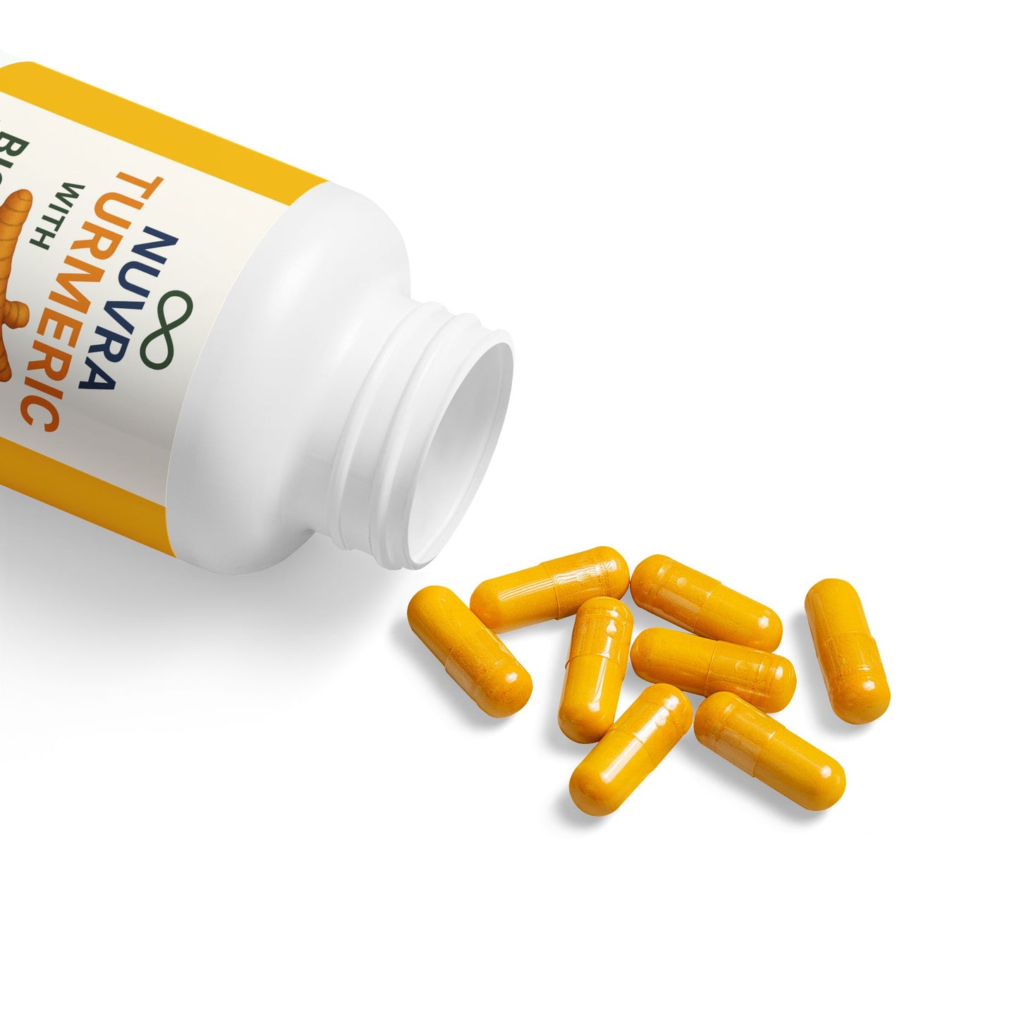 Turmeric with BioPerine® (Black Pepper Fruit Extract) Supplement (60 Capsules)