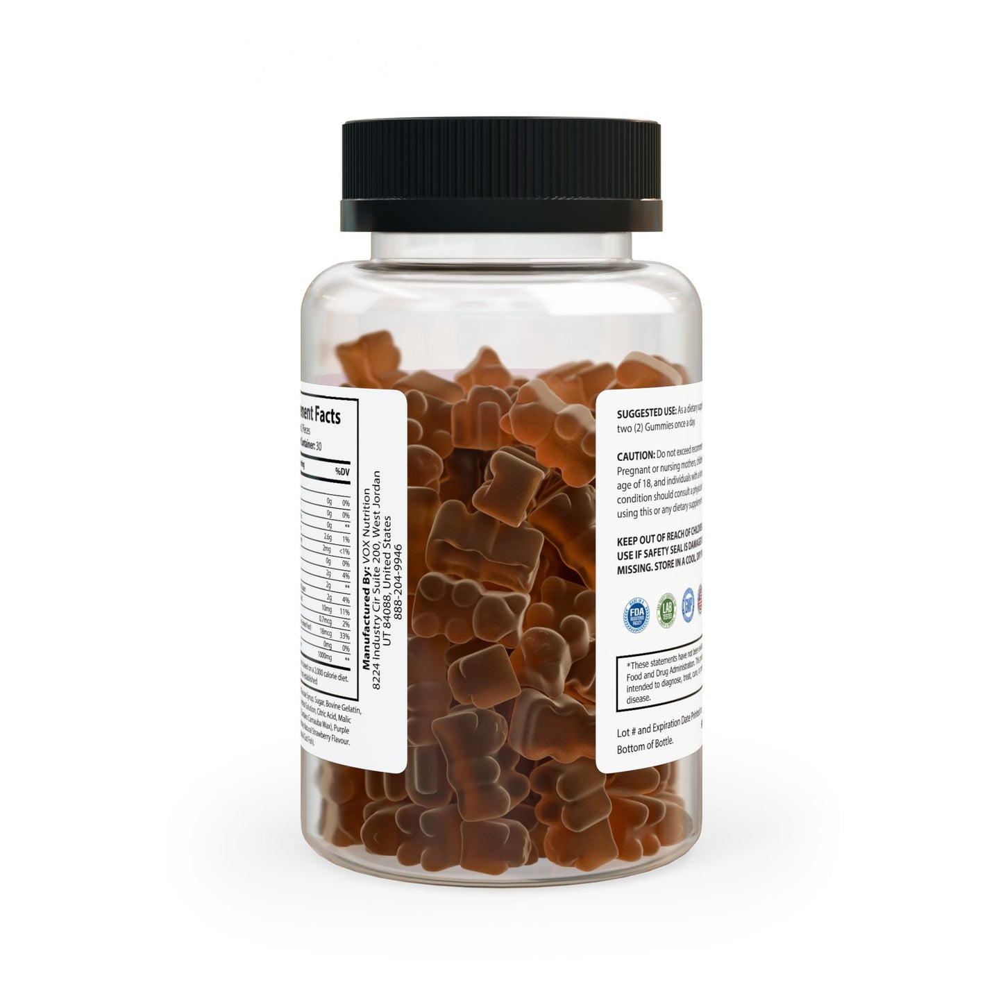 Collagen Gummies (60 Gummies, Orange Flavored)