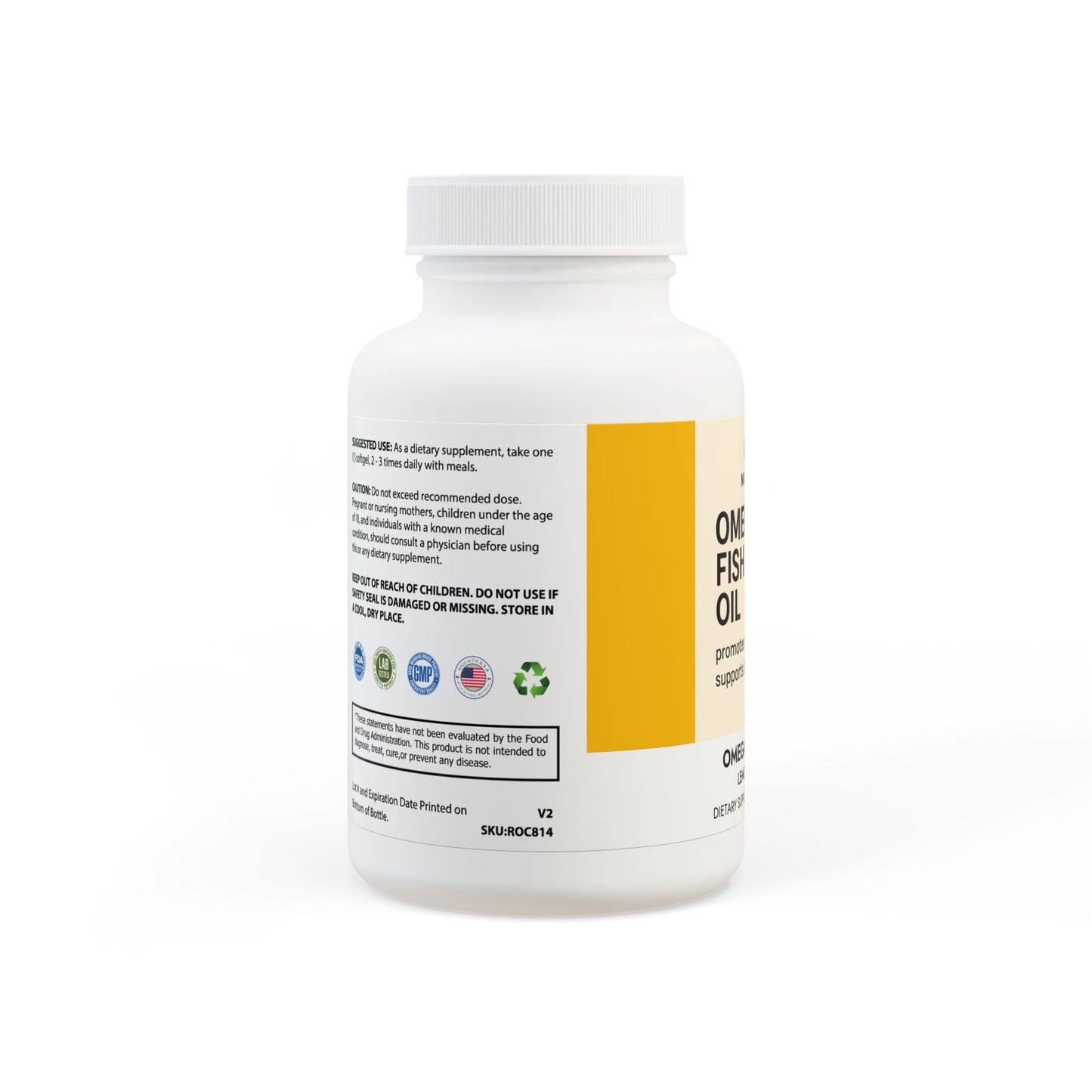 Omega 3 Fish Oil Supplement (60 Softgels)
