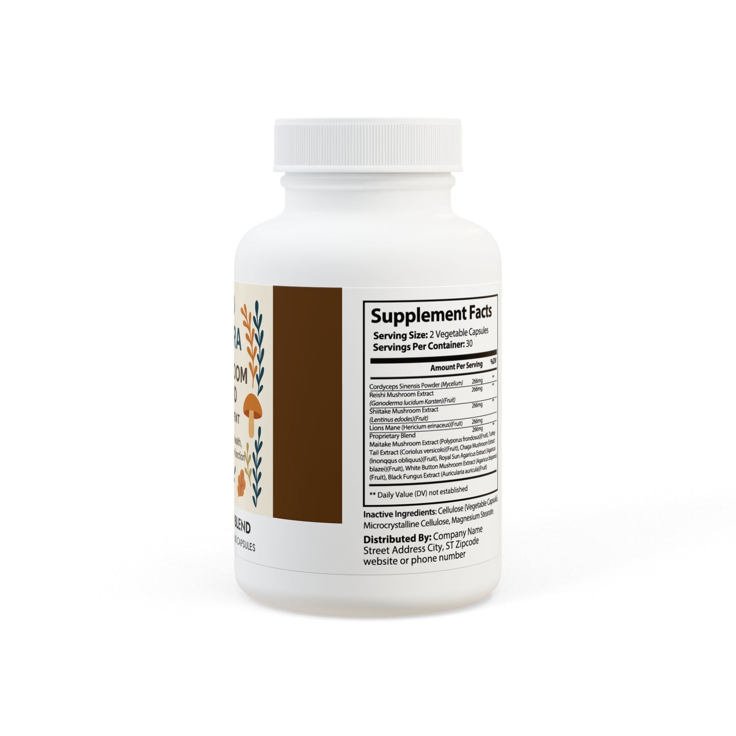 Mushroom Blend Supplement (60 Capsules)