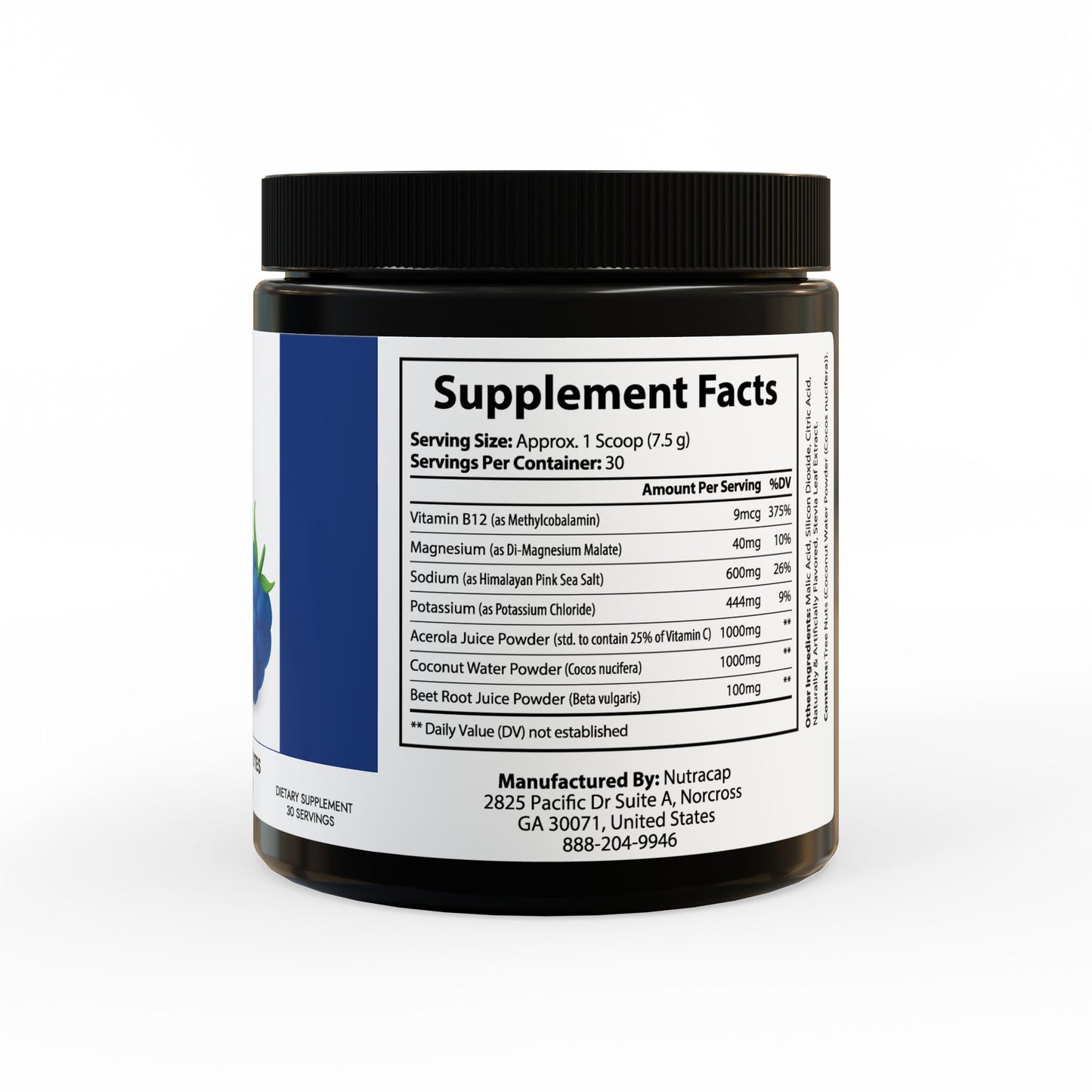 ION + Select Electrolyte Supplement (225g, 7.9oz) (Blue Raspberry Flavor)