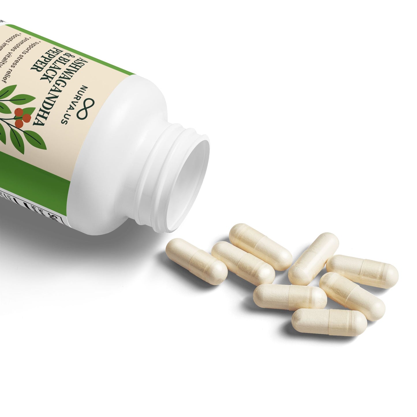 Ashwagandha and Black Pepper Supplement (60 capsules)