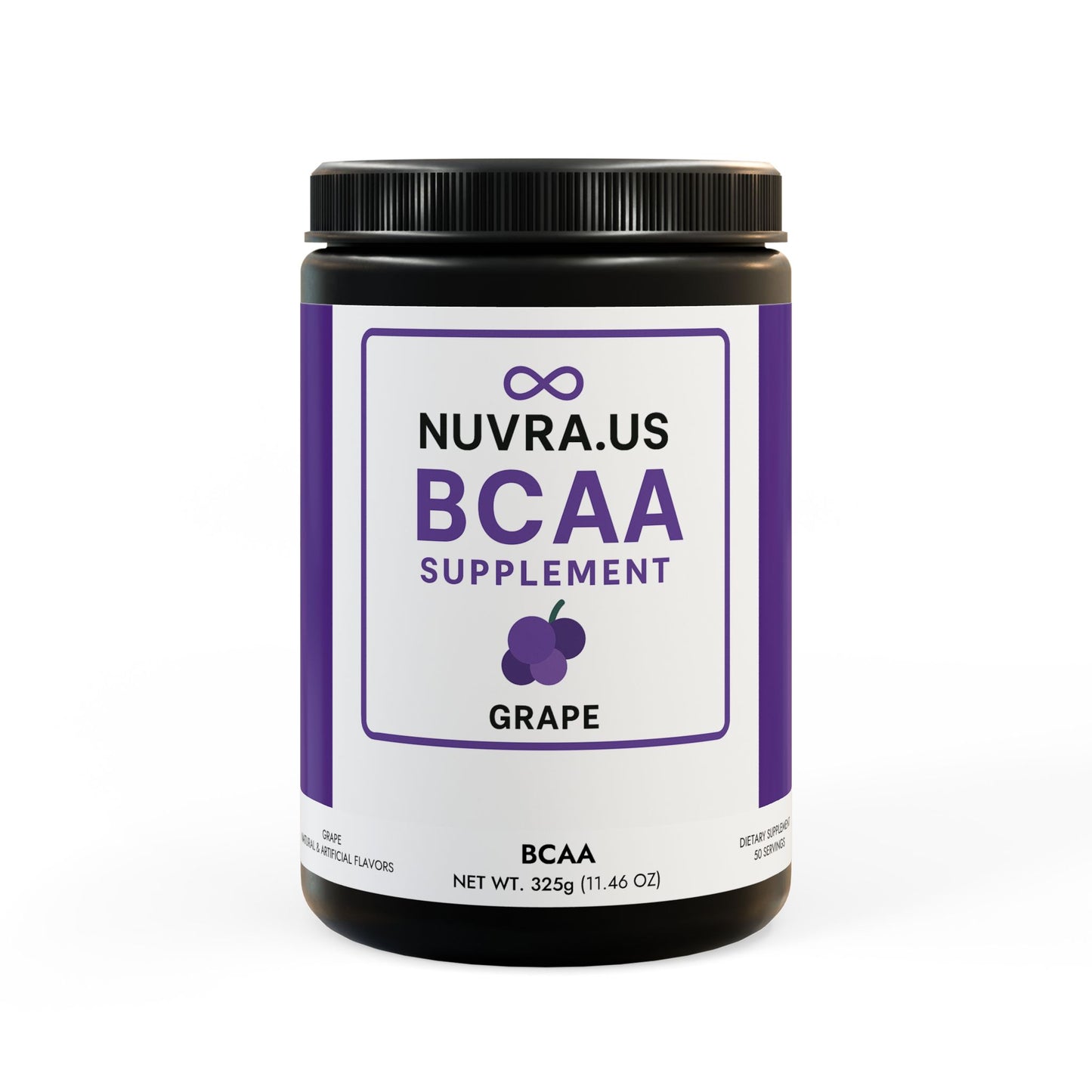 BCAA Supplement, Grape (325g, 11.46oz, 50 servings)