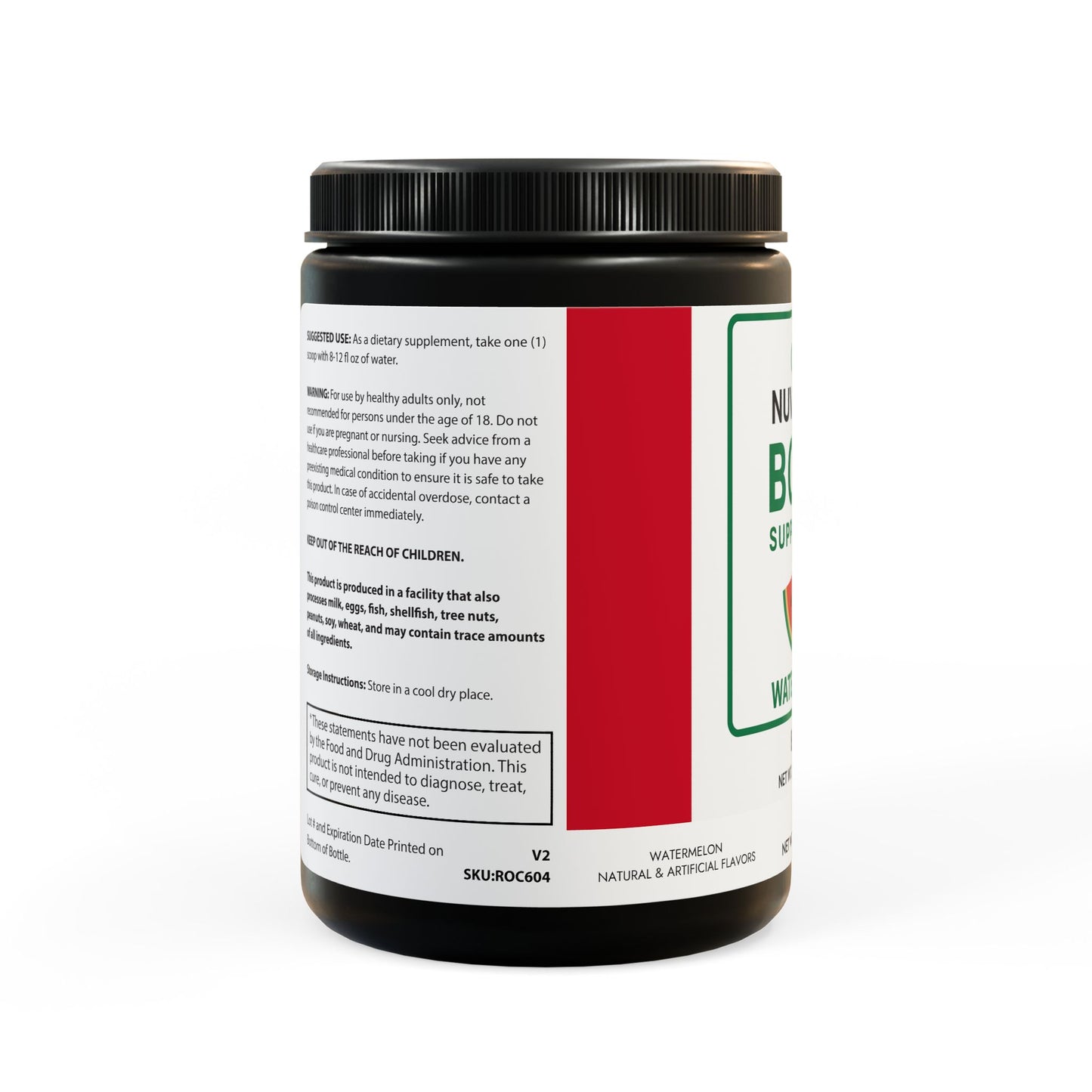 BCAA Supplement, Watermelon (325g, 11.46oz, 45 servings)