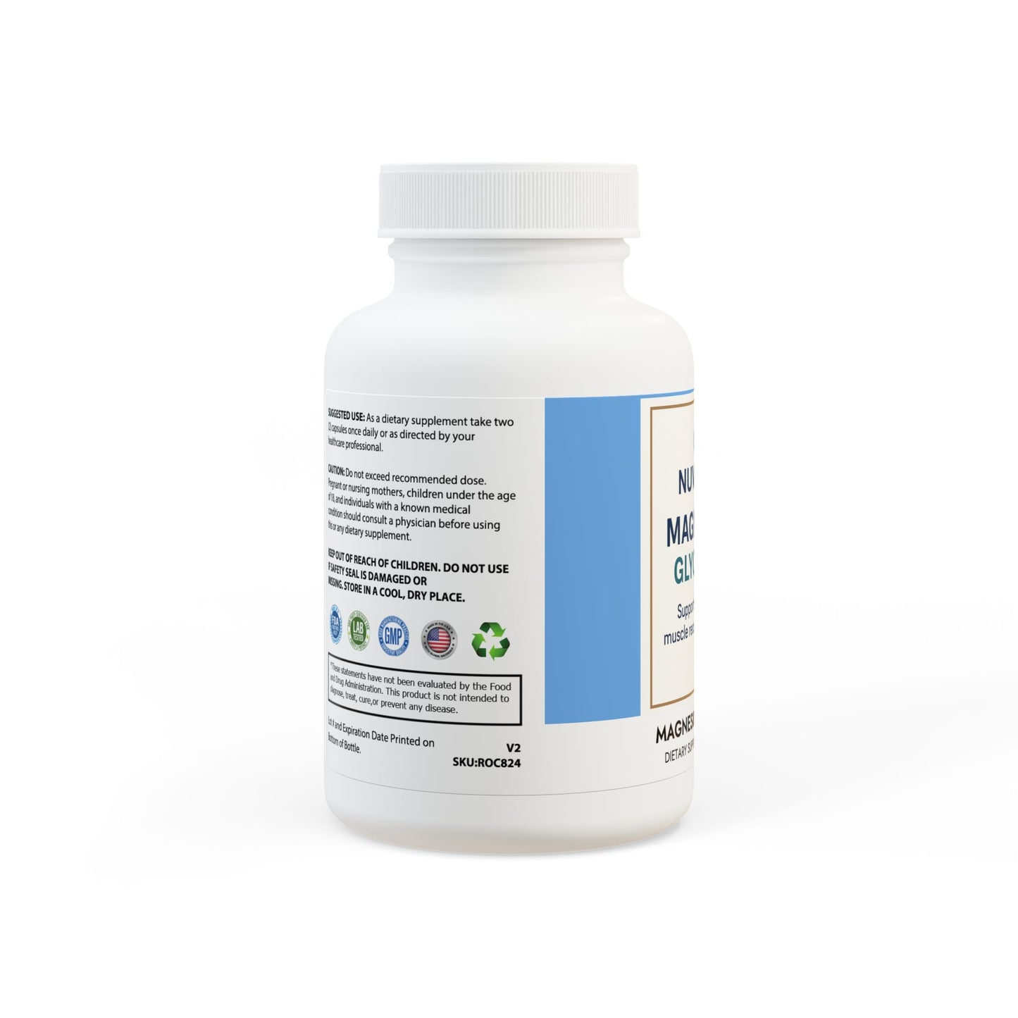 Magnesium Glycinate Supplement (60 Capsules)