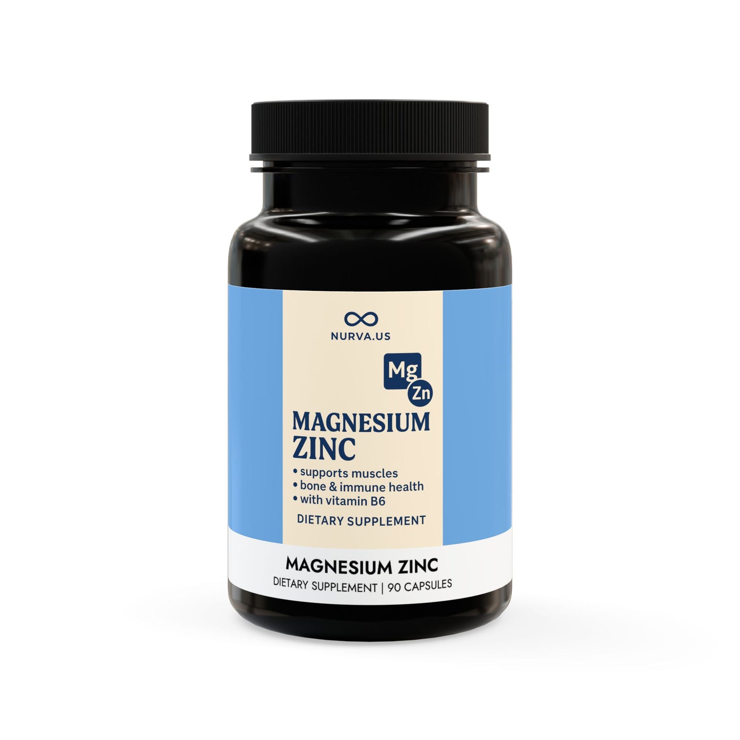 Magnesium Zinc Supplement (90 Capsules)