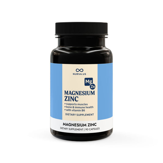 Magnesium Zinc Supplement (90 Capsules)