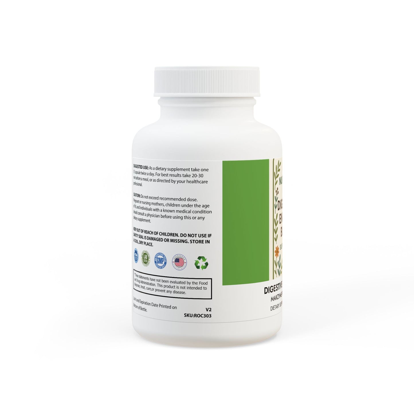 Digestive Enzyme Blend Supplement (60 Capsules)