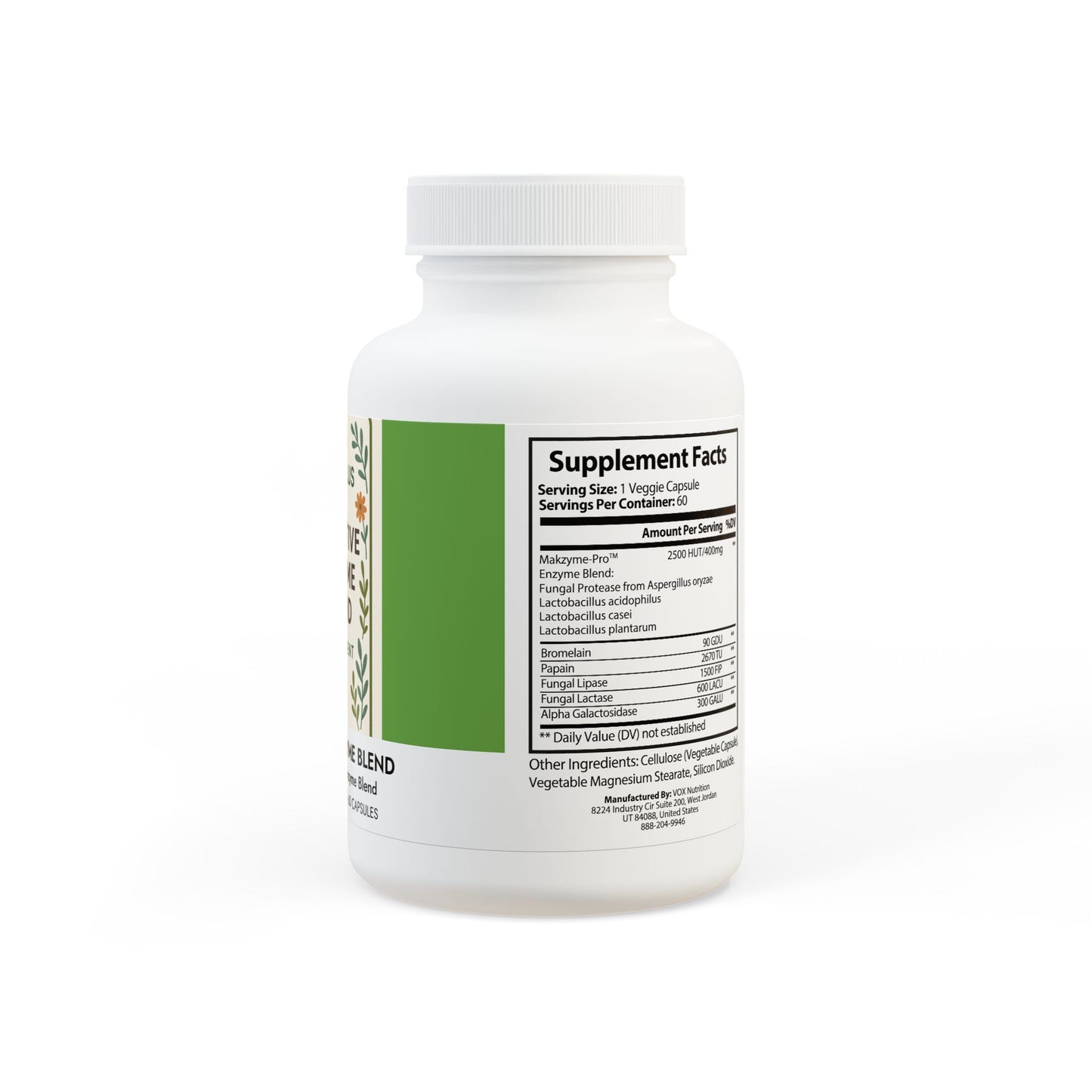 Digestive Enzyme Blend Supplement (60 Capsules)