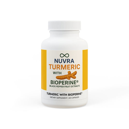 Turmeric with BioPerine® (Black Pepper Fruit Extract) Supplement (60 Capsules)